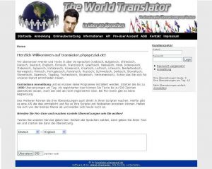 Translator Übersetzungs CMS PRO Script